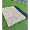 Tumbled Block Paving in Cotswold Buff, 50mm, 2 Mixed Sizes. Pack 8.35m2