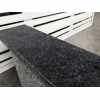 Black Copings: Natural Granite Flat Single Coping Stone in Emperor Black - 600mm x 150mm x 25mm