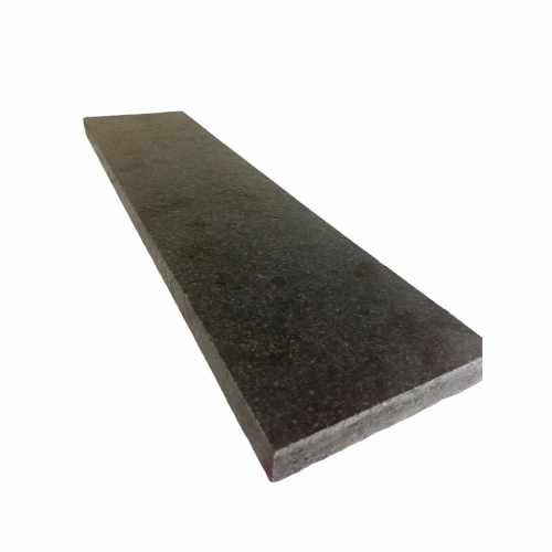 Black Copings: Natural Granite Flat Single Coping Stone in Emperor Black - 600mm x 150mm x 25mm