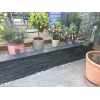 Black Copings: Natural Granite Flat Single Coping Stone in Emperor Black - 600mm x 150mm x 25mm