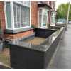 Natural Granite Flat Double Wall Coping Stone :  Emperor Black - 600x300x25mm