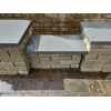 Natural Granite Flat Double Wall Coping Stone: Grey Granite - 600x300x40mm