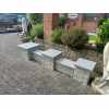 Natural Granite Flat Pier Caps: Grey Colour - 400x400x40mm for 1 1/2 Brick Pillar 