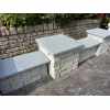 Natural Granite Flat Pier Caps: Grey Colour - 500x500x40mm for 2 Brick Pillar 