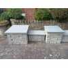 Natural Granite Flat Pier Caps: Grey Colour - 500x500x40mm for 2 Brick Pillar 