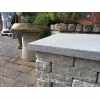 Natural Granite Flat Pier Caps: Grey Colour - 620x620x40mm for 2.5 Brick Pillar 