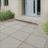 Bradstone Textured Paving Slabs in Light Grey - 450x450mm.  Pack (40)