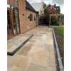 Bradstone Rock Porcelain Paving in Sunset Buff.  3 Size  - Patio Pack of 19.89m2