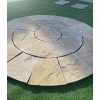 Circle Paving Kit: Natural Sandstone 1.6m Dia : Rippon Buff