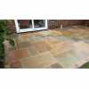 Natural Indian Sandstone Paving: 4 Mixed Sizes in Harvest Blend: Patio Pack 15.25m2