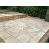 Natural Sandstone 2.5m Dia Circle Paving Feature - Sahara Colour