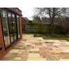 Natural Sandstone 4 Mixed Size Paving in Sahara Buff : 