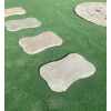 Natural Sandstone Stepping Stones, in Rippon Buff: Random Shape