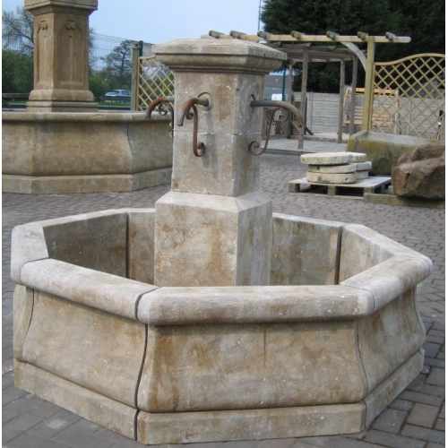 Natural Limestone Fountain - French Village Style: 1.7mtr Diameter