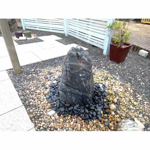 Grey Slate Monolith WS-13 - Pre-Drilled Water Feature: 650mm