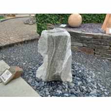 Water Feature: Silver Quartz Stone Pre-Drilled Monolith Water Feature: QM-09 - 680mm High