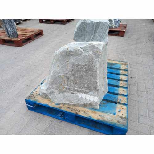 Water Feature: Silver Quartz Stone Pre-Drilled Monolith Water Feature: QM-08 - 620mm High