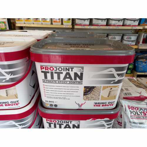 Nexus ProJoint Titan: High Strength 2 Part Epoxy Paving Grout in Mid Grey - 22.5kg Tubs 