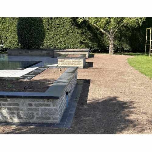 Tumbled Garden Walling Stone, Grey Colour : 2 Size Walling Project Pack 5.2m2