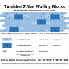 Tumbled Garden Walling Stone, 2 Size Walling Project Pack in Grey Colour - PacK 5.2m2