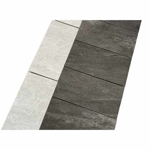 Anthracite Porcelain Cobble Setts,  Stone Effect - 20cm x 10cm x 2cm